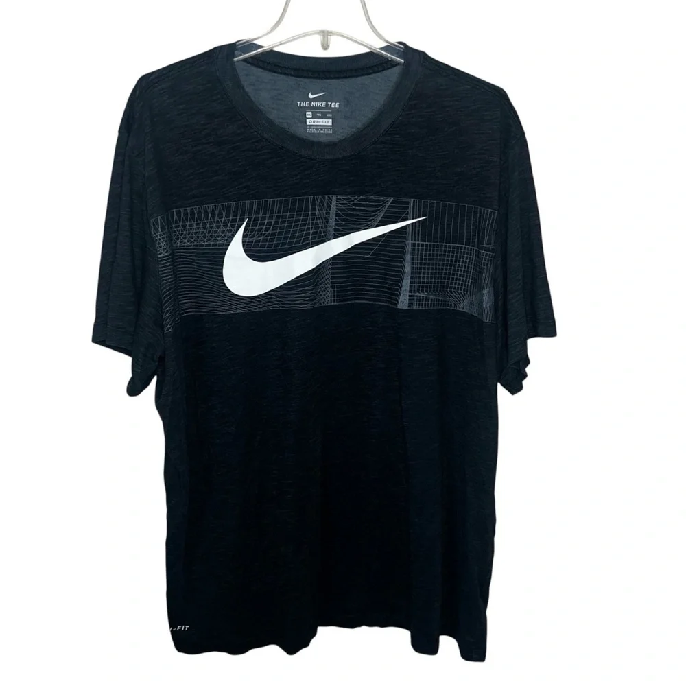 Nike Dri Fit Black Swoosh T-shirt Men’s Size XXL